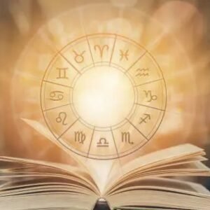 an open book and different zodiac signs above